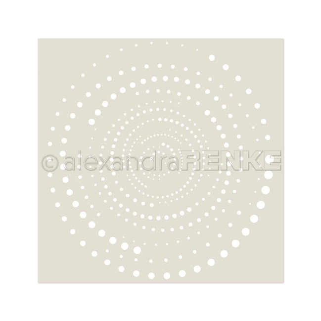 Stencil 'Dot Swirl Square'- ST-AR-Mu0071- A.RENKE