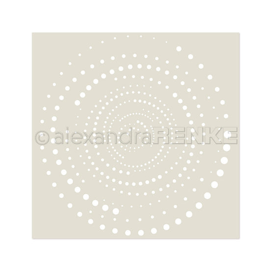 Stencil 'Dot Swirl Square'- ST-AR-Mu0071- A.RENKE