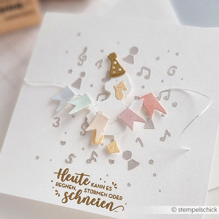 Stencil 'Sound and Confetti'- ST-AR-Mu0102- A.RENKE