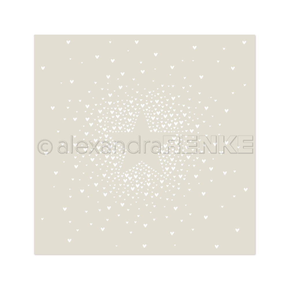 Stencil 'Stern aus Herzen'