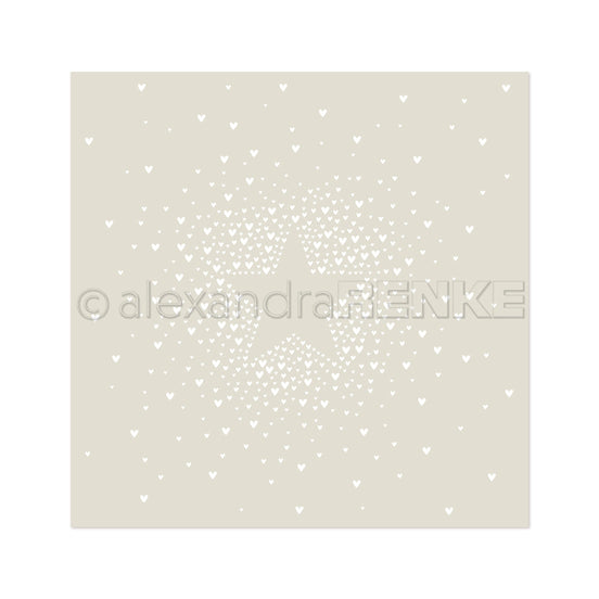 Stencil 'Stern aus Herzen'