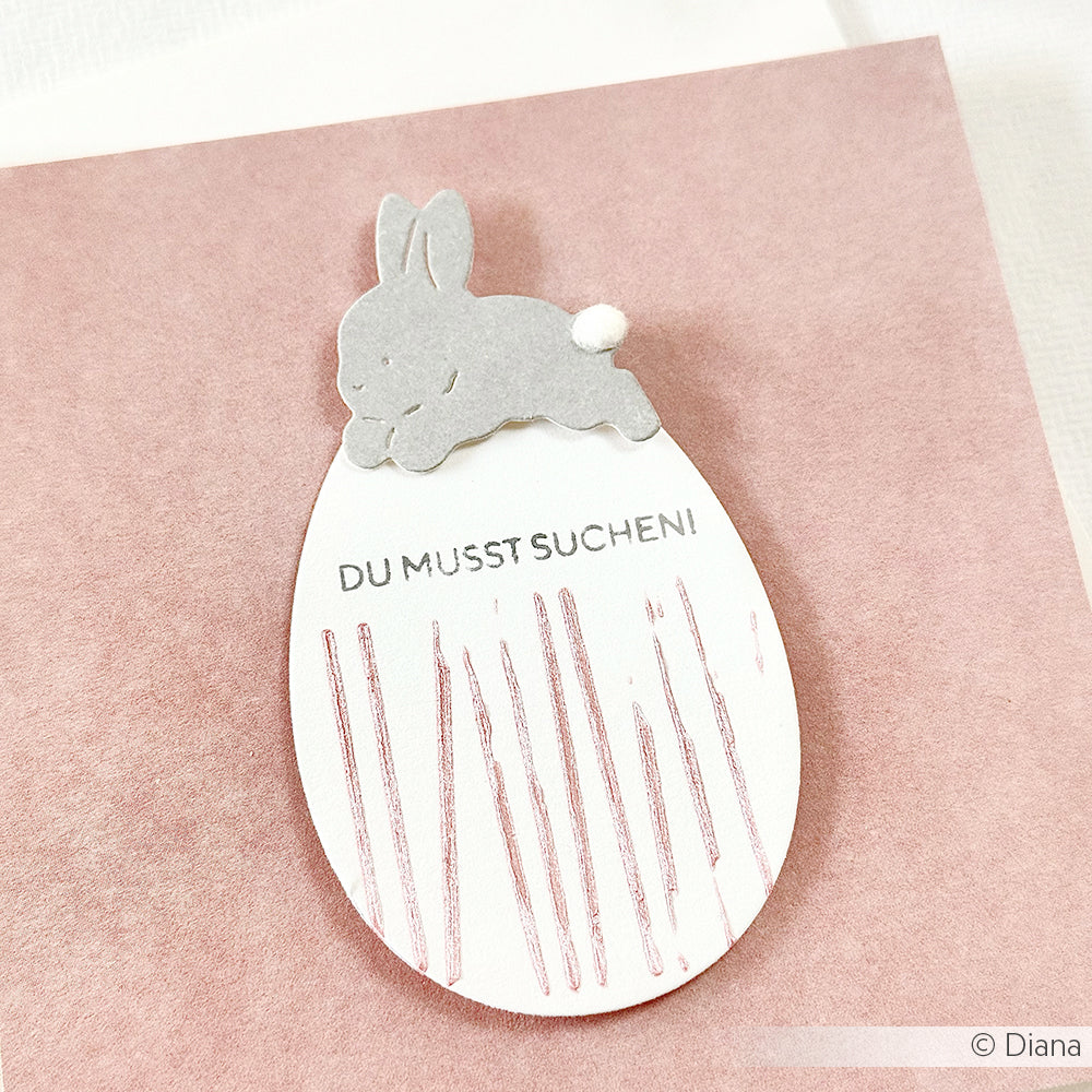 Die set 'Rabbit with Easter Egg' -D-AR-Os0061 - A.RENKE