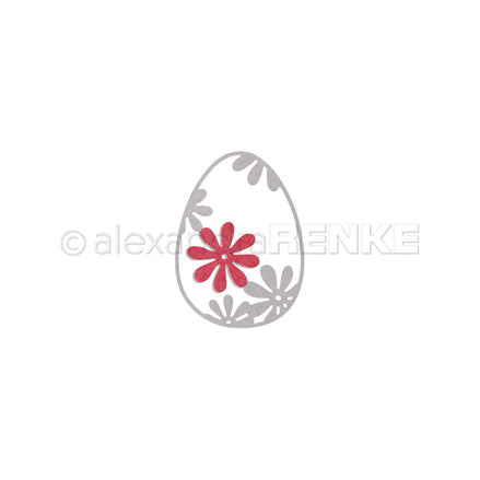 D-AR-Os0069  Set Fustelle 'Easter egg with daisies' - A.RENKE