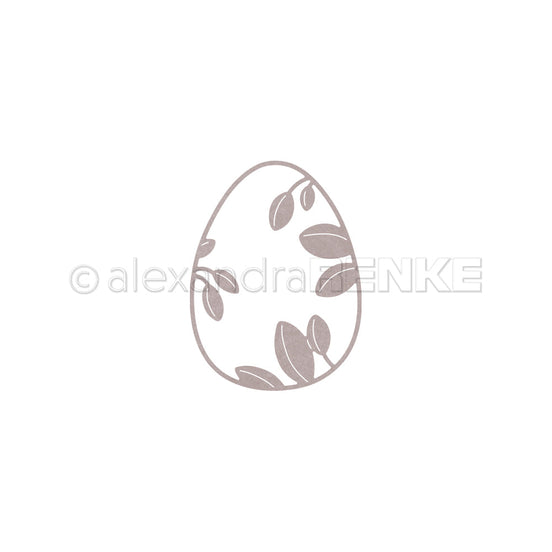 D-AR-Os0071  Fustella 'Easter egg with leaves' - A.RENKE
