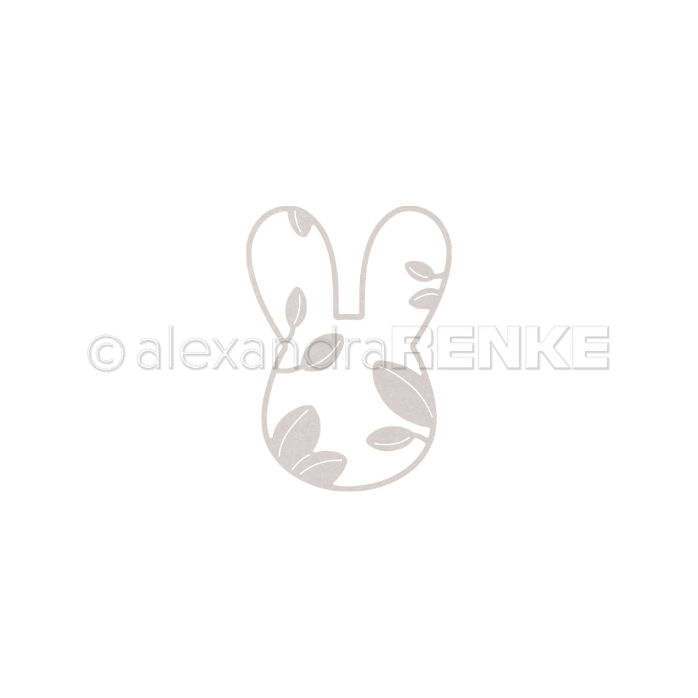 D-AR-Os0072  Fustella 'Rabbit head with leaves' - A.RENKE