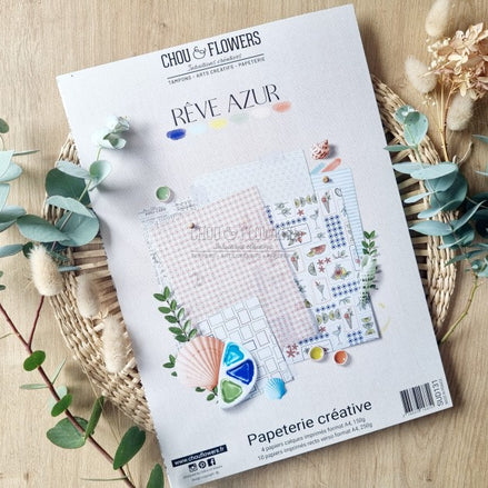 SET CARTE - REVE AZUR  - SUD131 - CHOU & FLOWERS