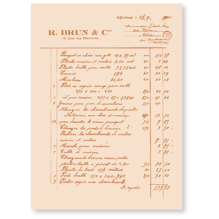 Embossing Folder "NOTE"  FDPE224003 - FLORILEGES DESIGN