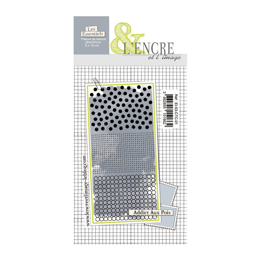 Set timbri in gomma  -Addict aux Pois - EI-53-CTC-01 - L'ENCRE ET L'IMAGE