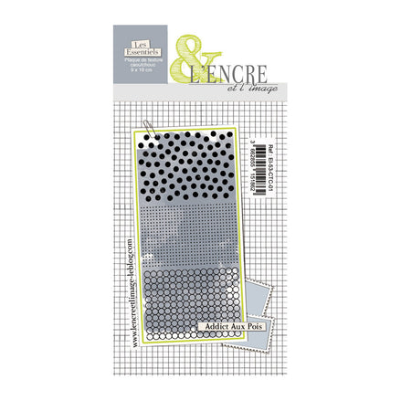 Set timbri in gomma  -Addict aux Pois - EI-53-CTC-01 - L'ENCRE ET L'IMAGE