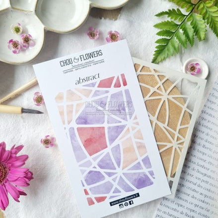 Stencil - ABSTRACT - VIB128 - CHOU &amp; FLOWERS