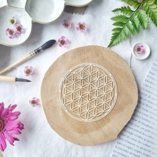 Stencil - FLEUR DE VIE  - VIB124 - CHOU & FLOWERS