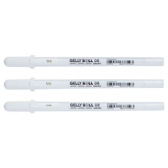 Gelly Roll pen WHITE - 08 - Sakura