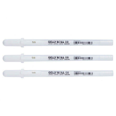 Gelly Roll pen WHITE - 08 - Sakura