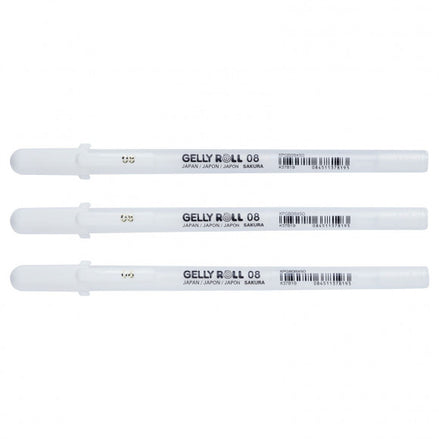 Gelly Roll pen WHITE - 08 - Sakura