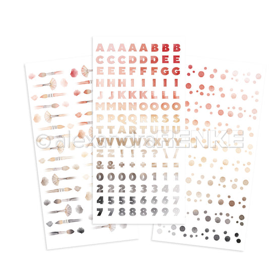 Rub-On 'Color Magic Red-Beige-Black' - RO-AR-Ba0008 - A.RENKE