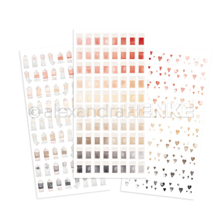Rub-On 'Color Wonder Red-Beige-Black' - RO-AR-Ba0012 - A.RENKE