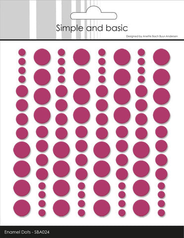 Enamel Dots SBA024 'Wine'- - SIMPLE AND BASIC