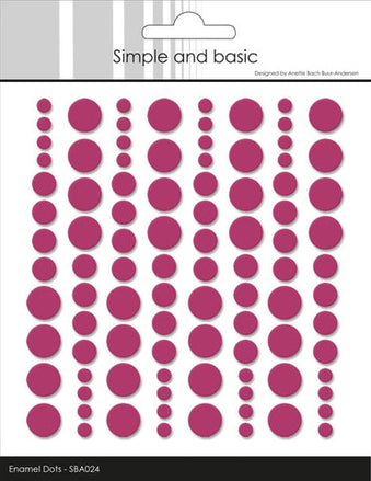 Enamel Dots SBA024 'Wine'- - SIMPLE AND BASIC