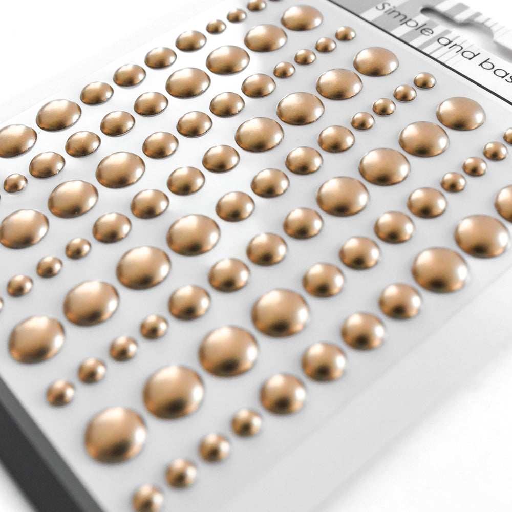 Enamel Dots 'Metallic Gold Matte'- SBA028 - SIMPLE AND BASIC