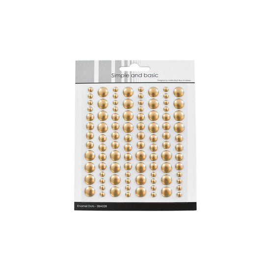 Enamel Dots 'Metallic Gold Matte' - SBA028 - SIMPLE AND BASIC