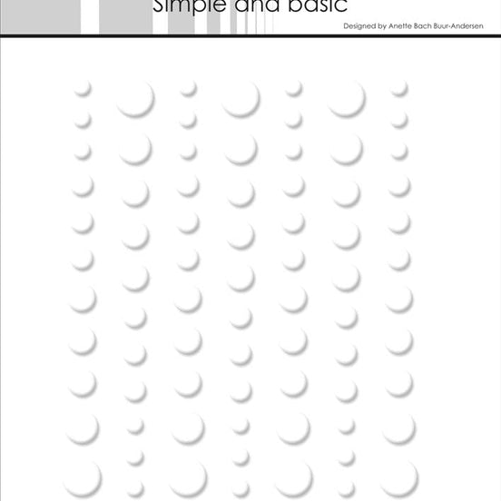 Enamel Dots MATE SBA045  'Soft White'-  SIMPLE AND BASIC