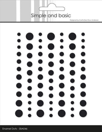 Enamel Dots MATE SBA046 'Black'- SIMPLE AND BASIC