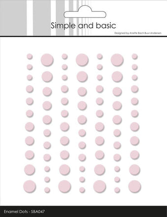 Enamel Dots MATE SBA047 'Light Pink'- SIMPLE AND BASIC
