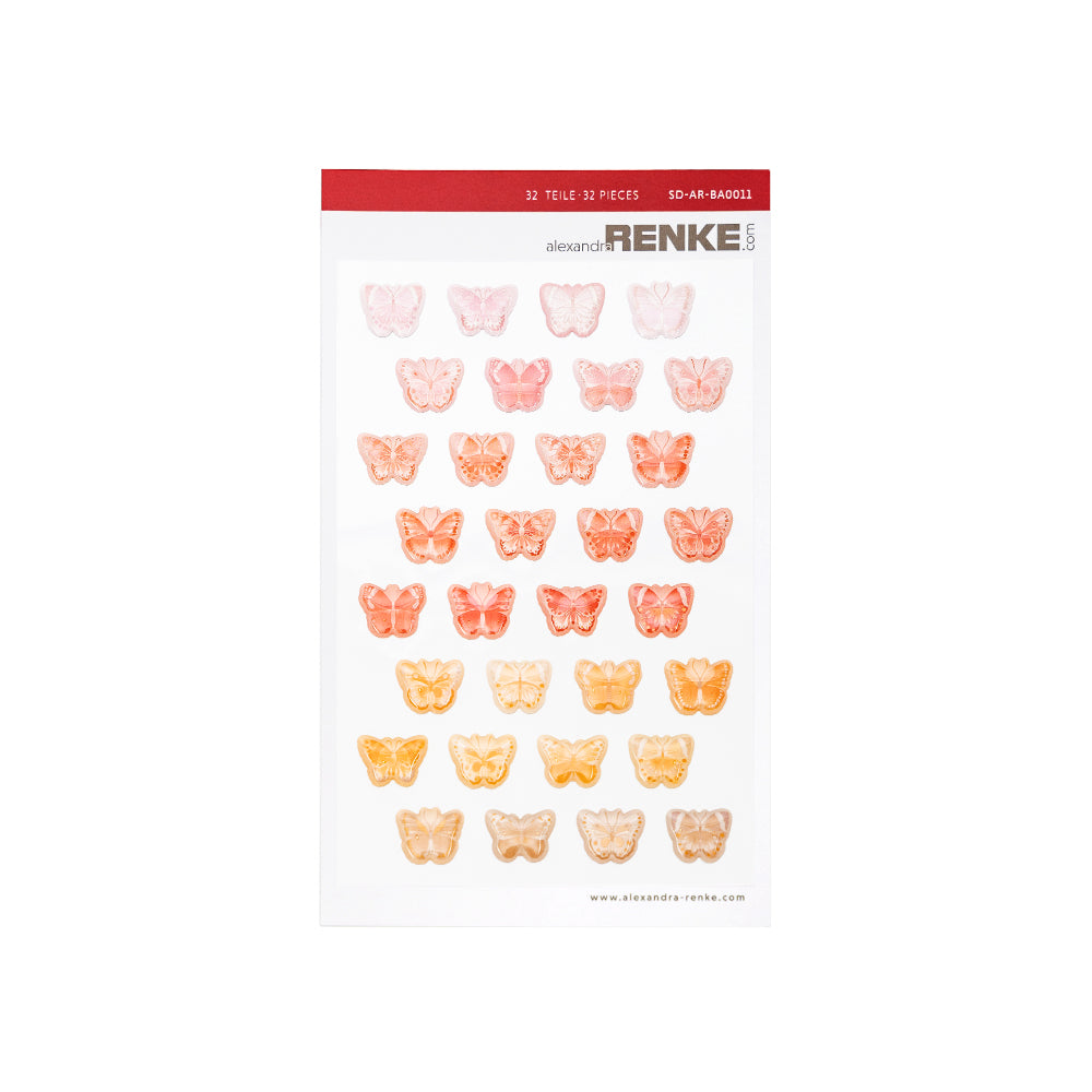 Sticker Dots 'Schmetterlinge Gelborange'