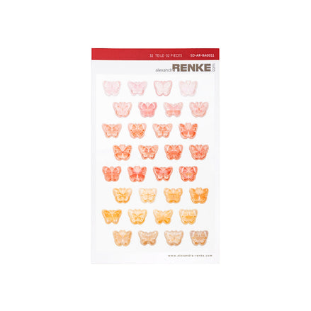 Sticker Dots 'Schmetterlinge Gelborange'