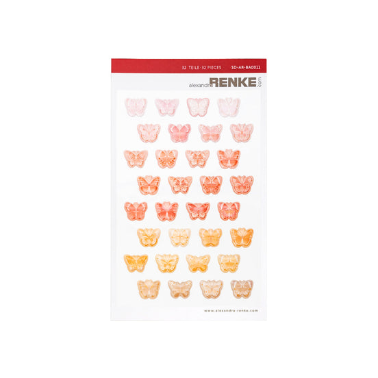 Sticker Dots 'Schmetterlinge Gelborange'