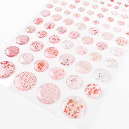 Stickers Dots 'Pink Snowstorm'- SD-AR-W0005- A.RENKE