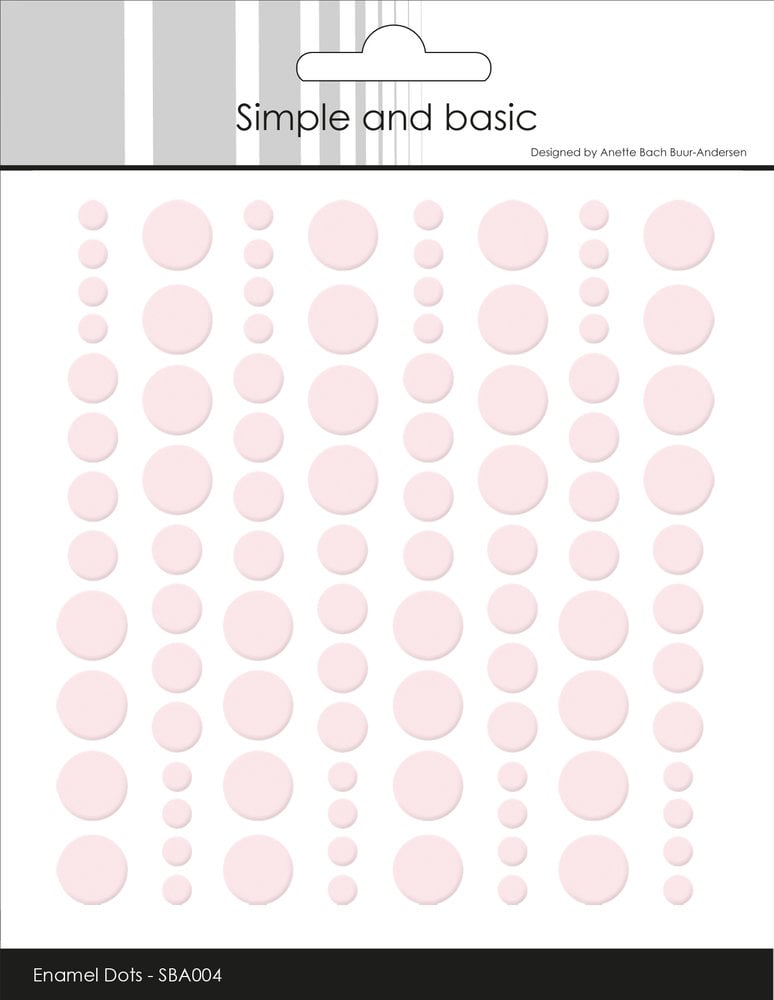 Enamel Dots 'Baby Rose'- SBA004 - SIMPLE AND BASIC