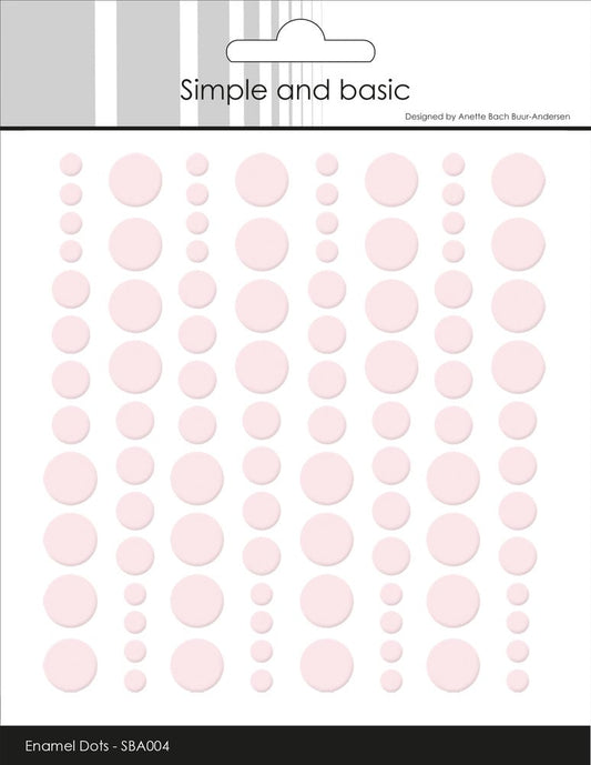 Enamel Dots 'Baby Rose'- SBA004 - SIMPLE AND BASIC