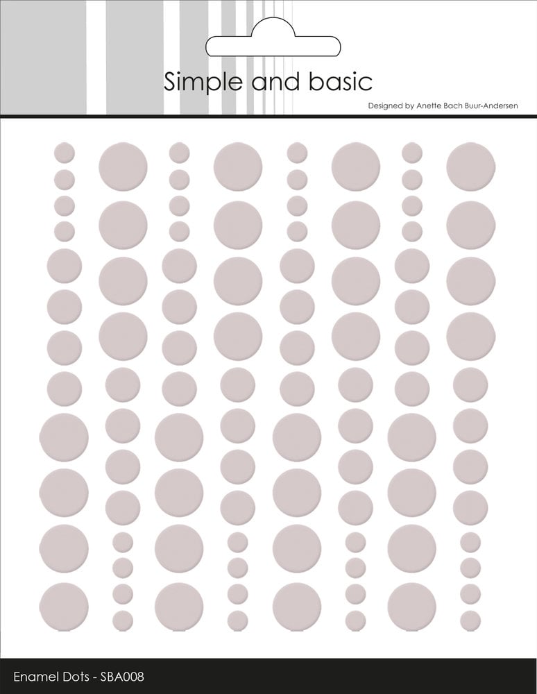 Enamel Dots SBA008 'Baileys Brown' - SIMPLE AND BASIC