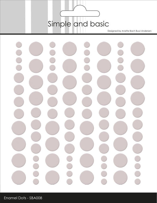 Enamel Dots SBA008 'Baileys Brown' - SIMPLE AND BASIC