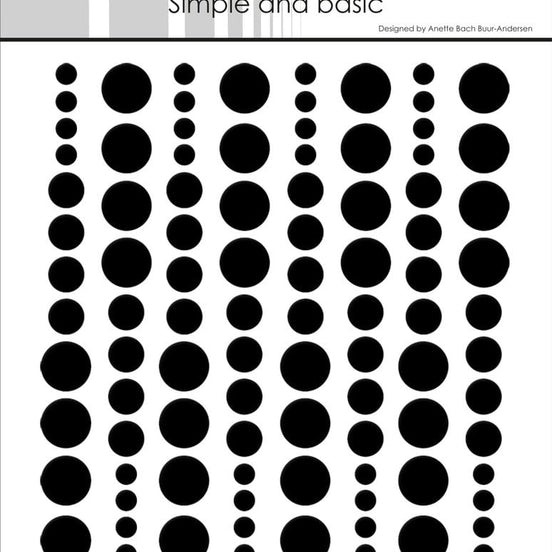 Enamel Dots SBA002 'black'-  SIMPLE AND BASIC