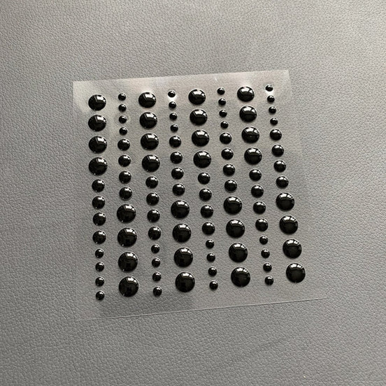 Enamel Dots SBA002 'black'-  SIMPLE AND BASIC