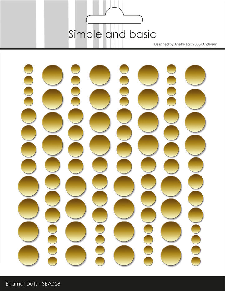 Enamel Dots 'Metallic Gold Matte' - SBA028 - SIMPLE AND BASIC