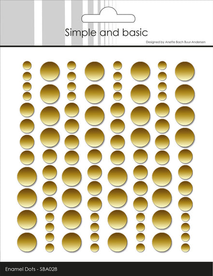 Enamel Dots 'Metallic Gold Matte' - SBA028 - SIMPLE AND BASIC