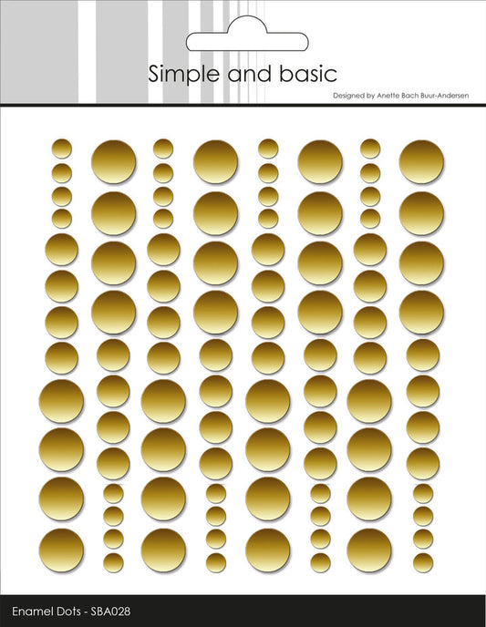 Enamel Dots 'Metallic Gold Matte'- SBA028 - SIMPLE AND BASIC