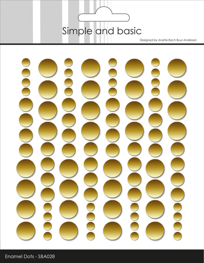 Enamel Dots 'Metallic Gold Matte' - SBA028 - SIMPLE AND BASIC