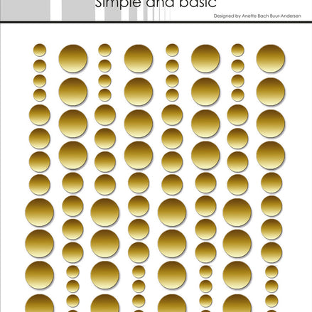 Enamel Dots 'Metallic Gold Matte' - SBA028 - SIMPLE AND BASIC