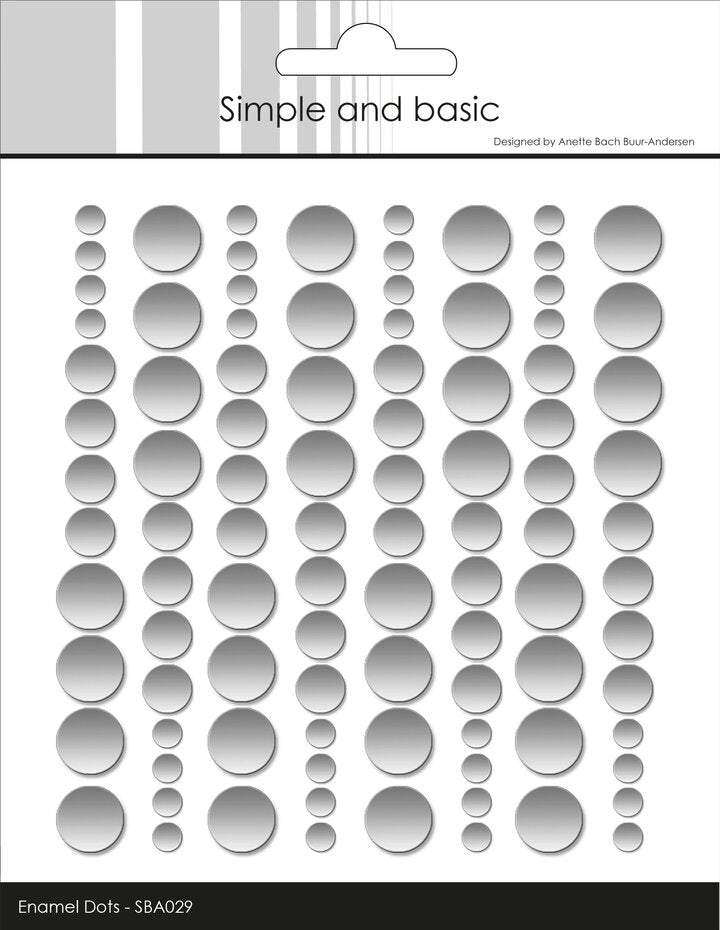 Enamel Dots 'Metallic Silver Matte'- SBA029 - SIMPLE AND BASIC