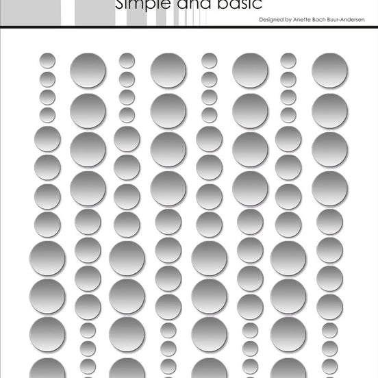 Enamel Dots 'Metallic Silver Matte'- SBA029 - SIMPLE AND BASIC