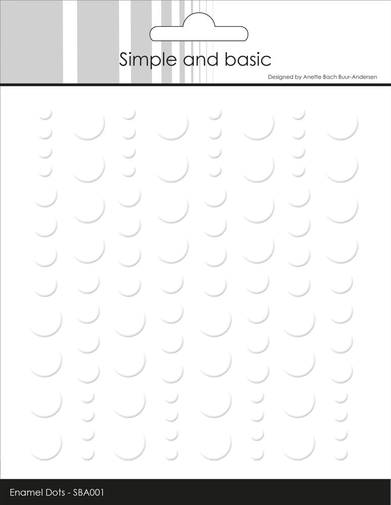Enamel Dots SBA001 'Soft White' -  SIMPLE AND BASIC