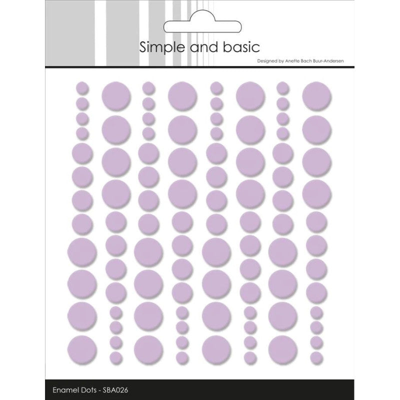 Enamel Dots SBA026 'Light Purple' - SIMPLE AND BASIC
