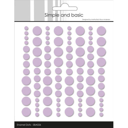 Enamel Dots SBA026 'Light Purple' - SIMPLE AND BASIC