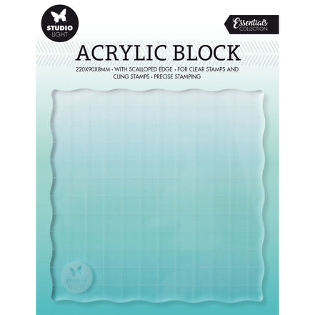Acrylic Stamp Block 12x12x0.8 cm - STUDIO LIGHT