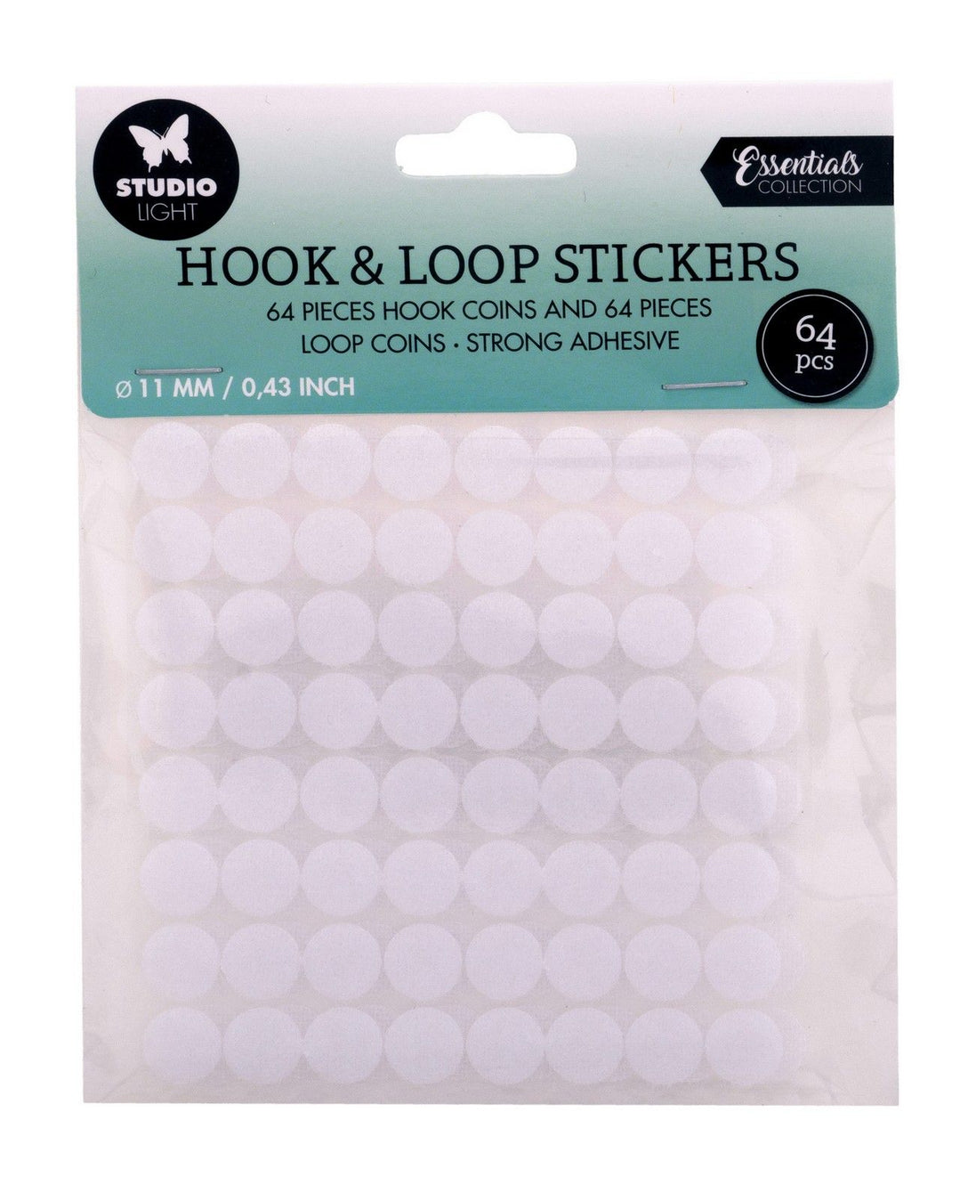 Hook and Loop Closure, 11mm diameter - SL-ES-HLOOP01 - Studio Light