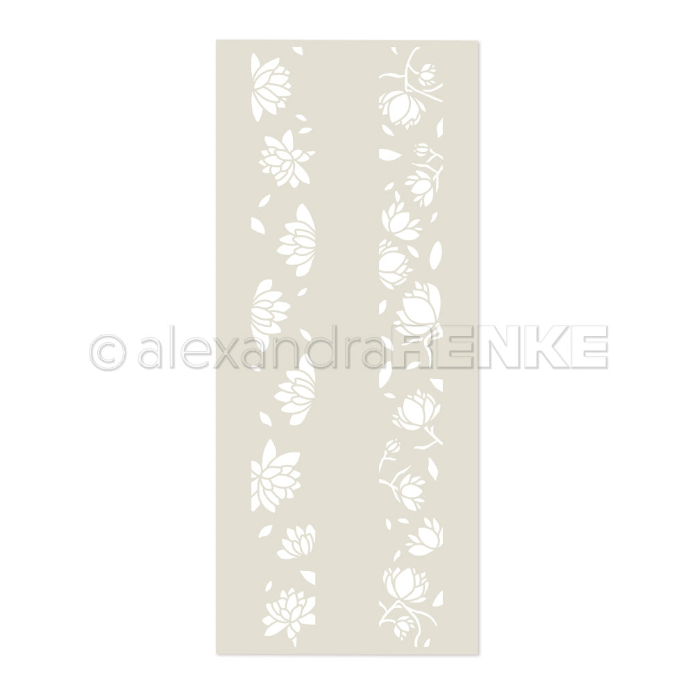 Stencil 'Flower Stripe Dream'- ST-AR-FL0016- A.RENKE